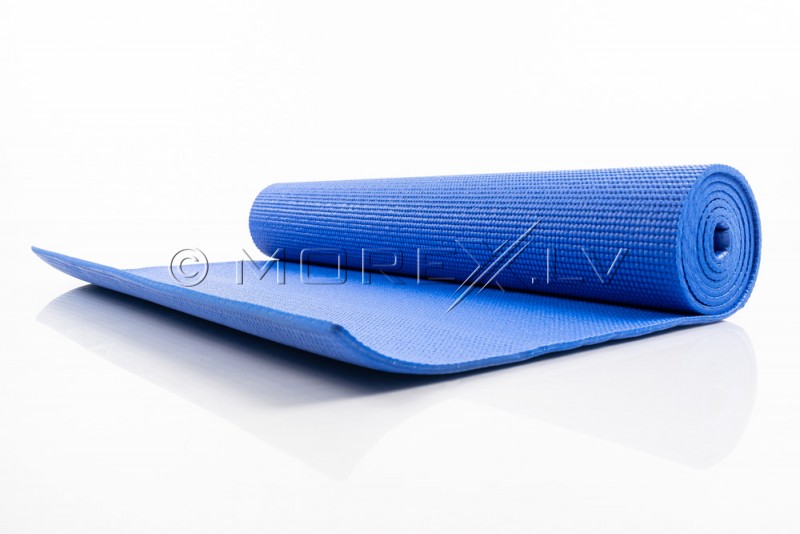 Спортивный коврик для йоги пилатеса аэробики 173х61х0.5 см синий