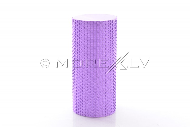 Masāžas jogas pilates putu rullis 30x10cm, violets (DY-FR-004)