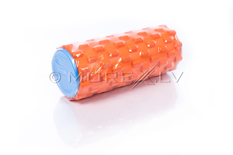 Massage Foam Roller Grid Roller 33x14cm, orange