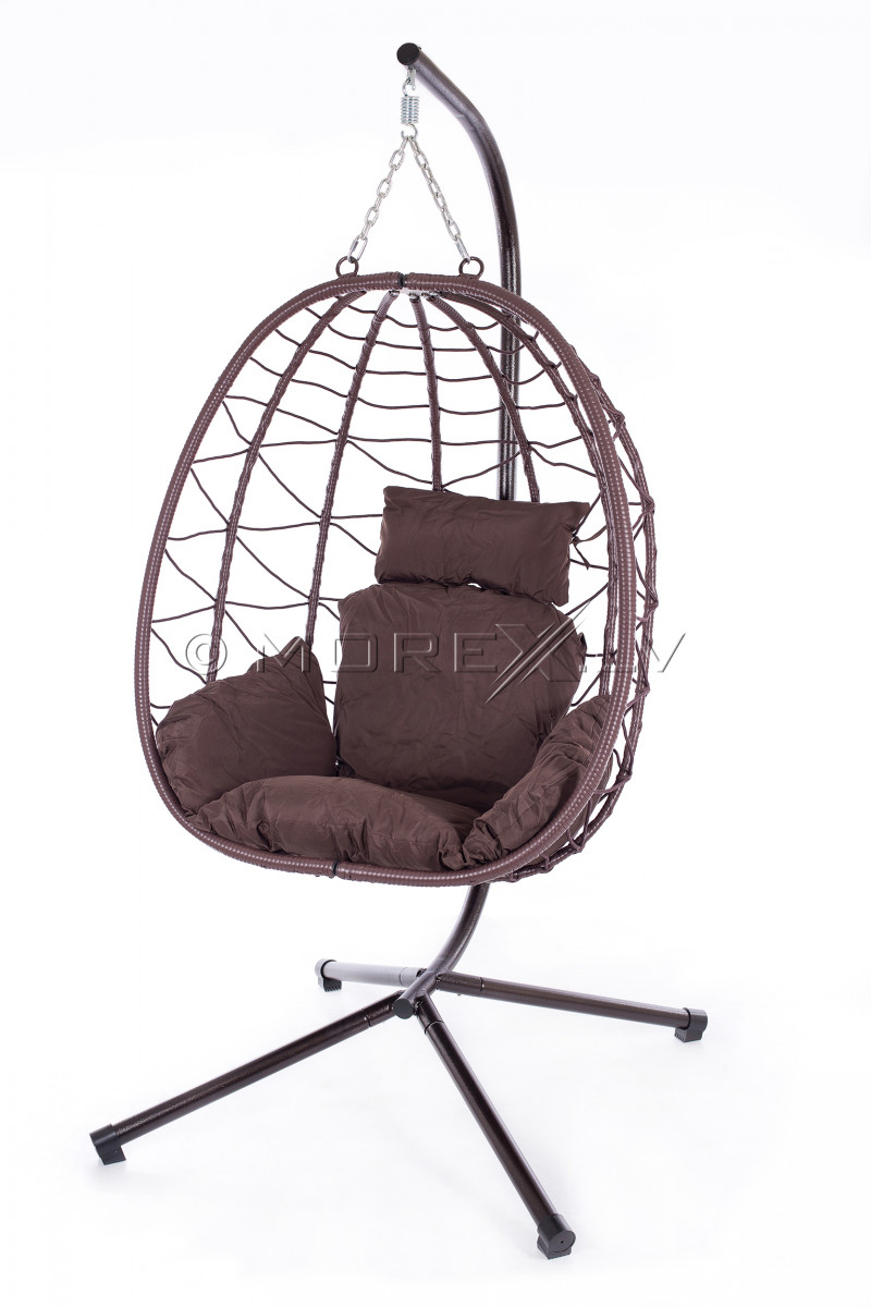 Hanging egg chair EGG-1, foldable with stand