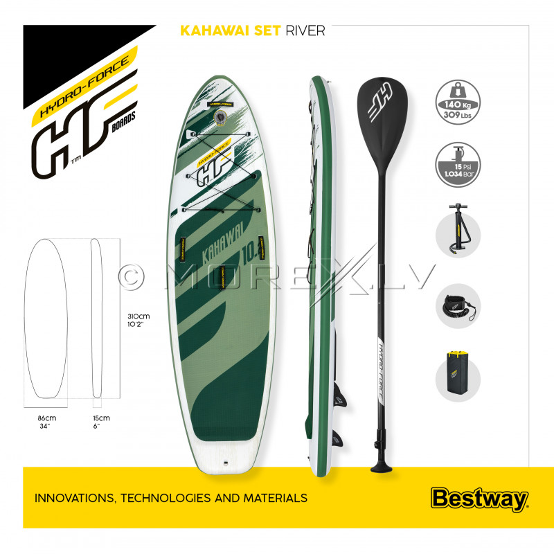 SUP Board Bestway Kahawai 65308, 310x86x15 cm