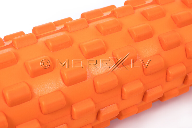 Masažo jogos ritinėlis Grid Roller 33x14cm, oranžinė