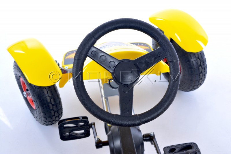 Велокарт (Веломобиль) Go-Kart F618 жёлтый (от 4-10 лет)