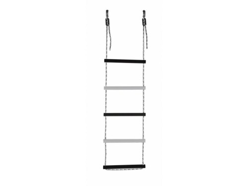 Ladder for swedish walls, 5 bars, black-white