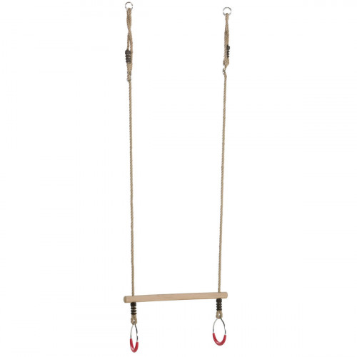 Wooden trapeze with metal rings КВТ, 580/120 mm
