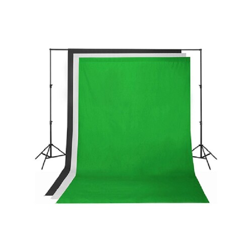 Polipropilēna video fons 1.6 х 5m, zaļš Chroma Key