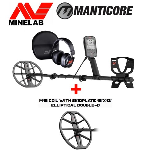 Metalo detektorius Minelab Manticore + DOVANA: Ritė 15 x 12″ M15 DD