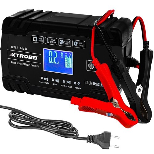 Automatic battery charger 12V 8A / 24V 4A