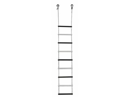 Ladder for swedish walls, 9 bars, black-white