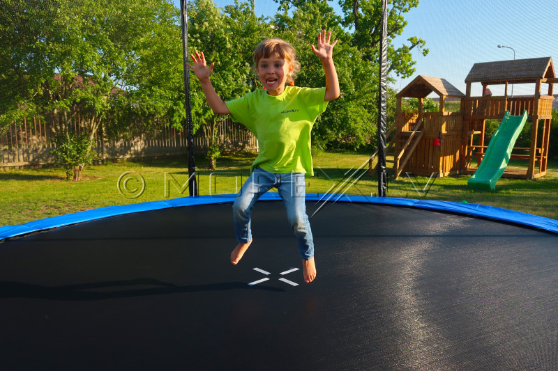 Trampoline 244 cm with safety net and ladder 8ft (2.44 m)