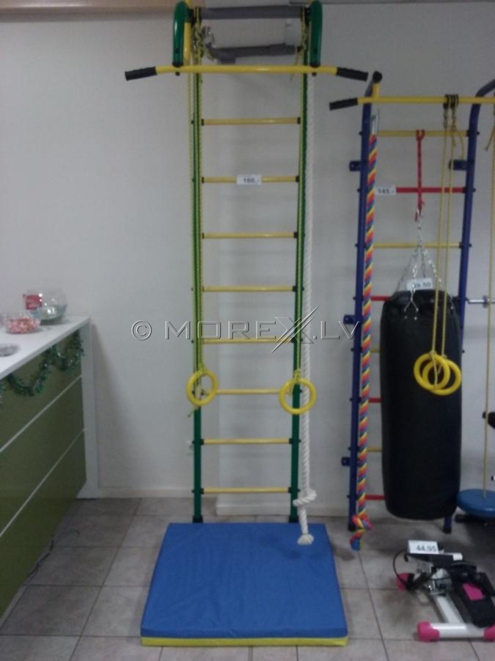 Safety mat blue-yellow 80x80 cm