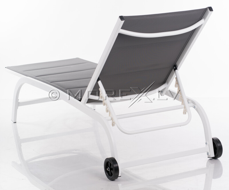 Deginimosi gultas 188x61x54 cm, baltai-pilka