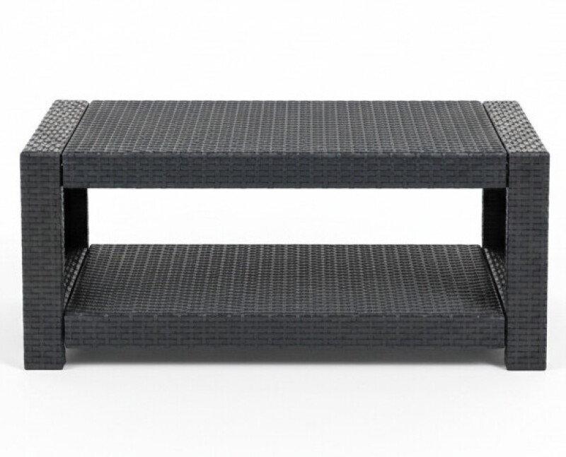 Rotango sodo stalas 93x56x38 cm, pilkas