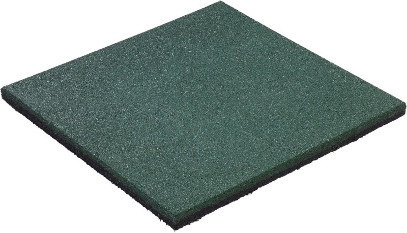 Guminė saugos plytelė KBT 50×50×2,5 cm, žalias