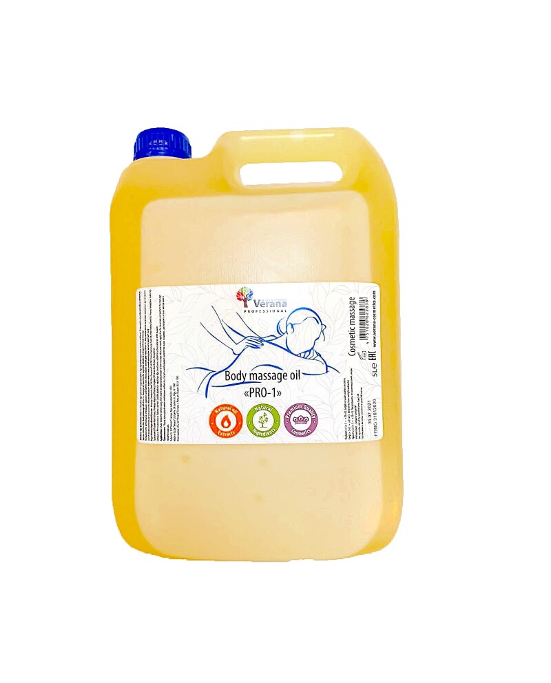 Masāžas eļļa ķermenim Verana Professional PRO-1, 5 litri (bez aromāta)