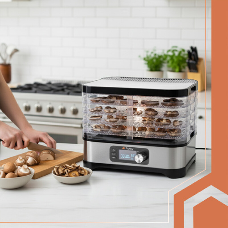 Сушилка для пищевых продуктов, 400W 35-70°C, 5 уровней