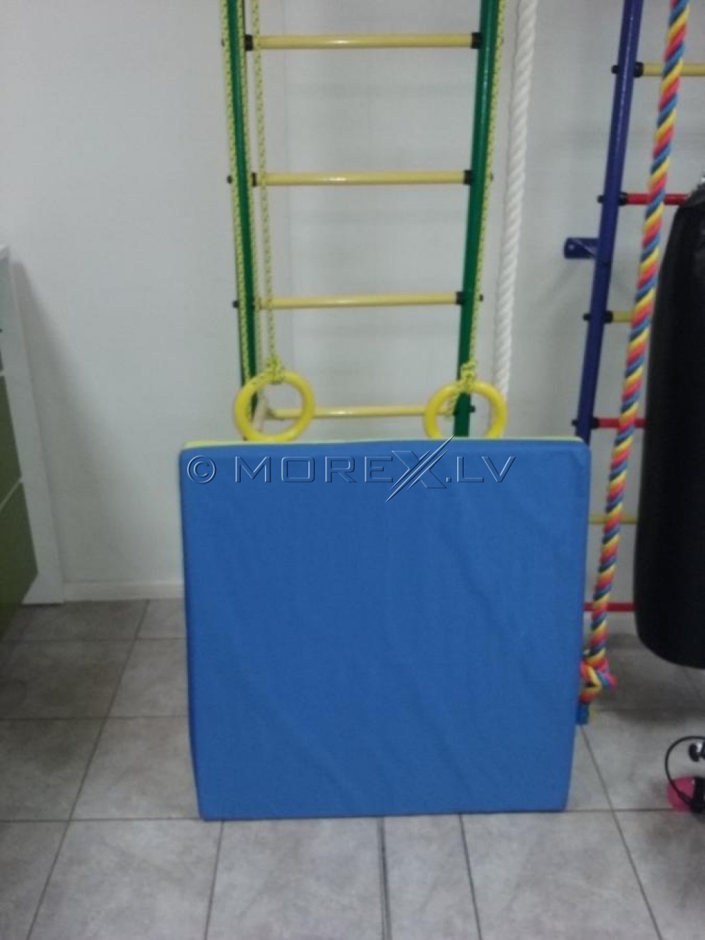 Safety mat blue-yellow 80x80 cm