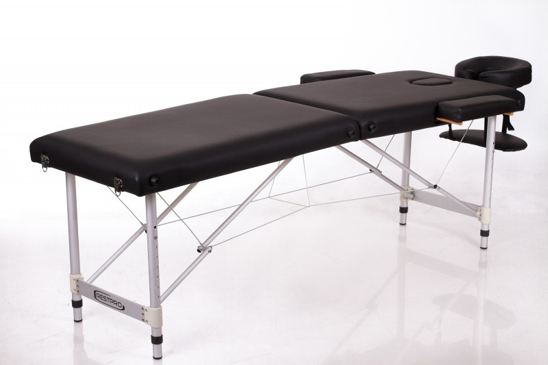 RESTPRO® ALU 2 (S) Black sulankstomas masažo stalas