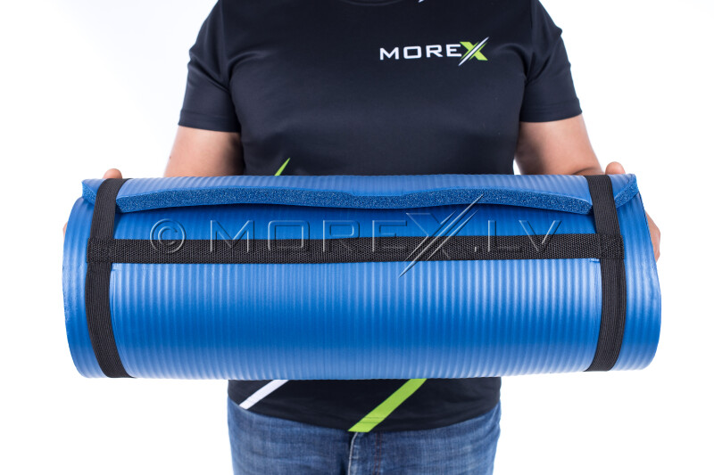 Gimnastikos yoga fitness pilates kilimėlis 179х1,5х60 cm, mėlynas