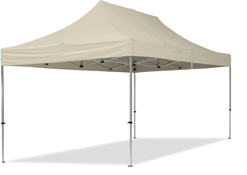 Pop Up sulankstoma tentas 3x4.5 m, su sienomis, Smėlio, X serijos, aliuminis (palapinė, paviljonas, tentas)