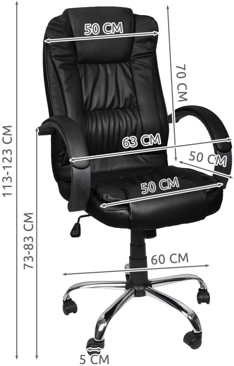 Žaidimų biuro kėdė, juoda (8983)