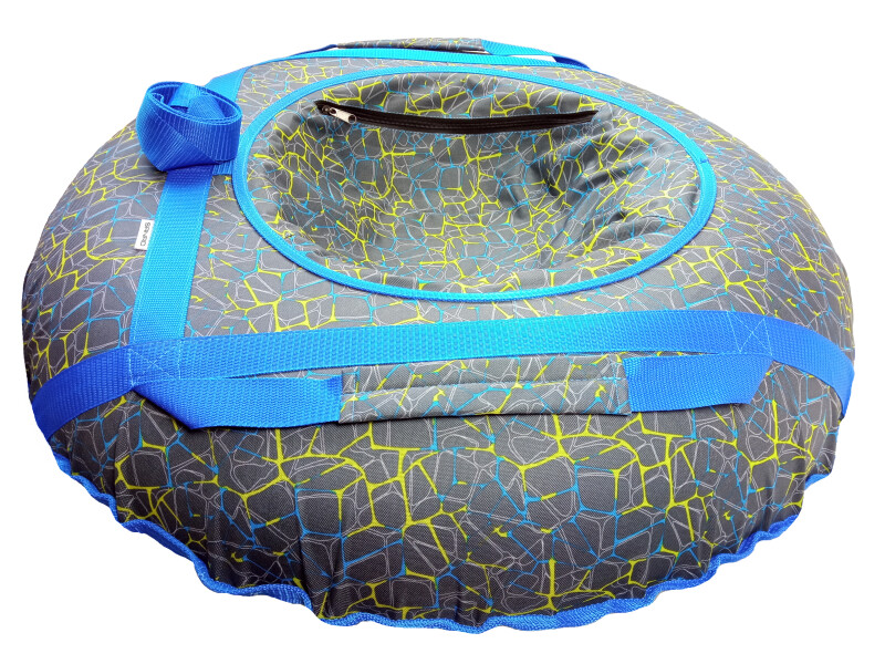 Inflatable Sled “Spider" 95 cm, Blue-Yellow