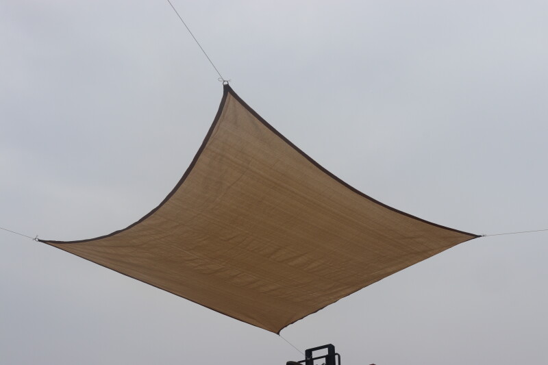 Stogelis nuo saulės 3x3 m kvadratas, smėlio