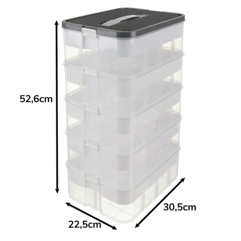 LEGO kaladėlių dėžutė, 5 lygiai