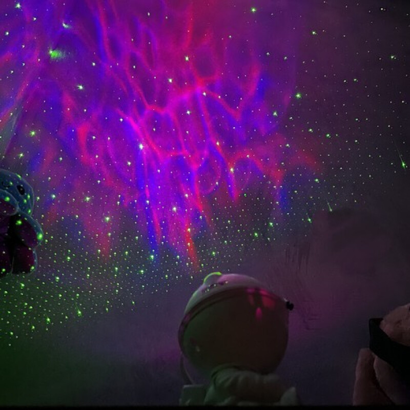 LED Astronautas Žvaigždžių Projektorius Naktinė Lempa