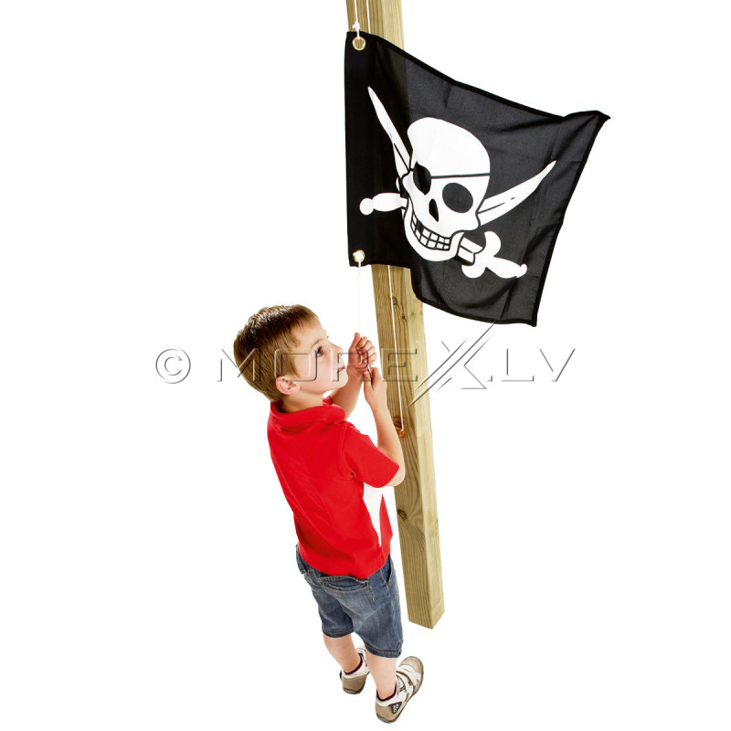 КВТ žaislinė piratų vėliava (pakėlimo mechanizmas),55x45 cm