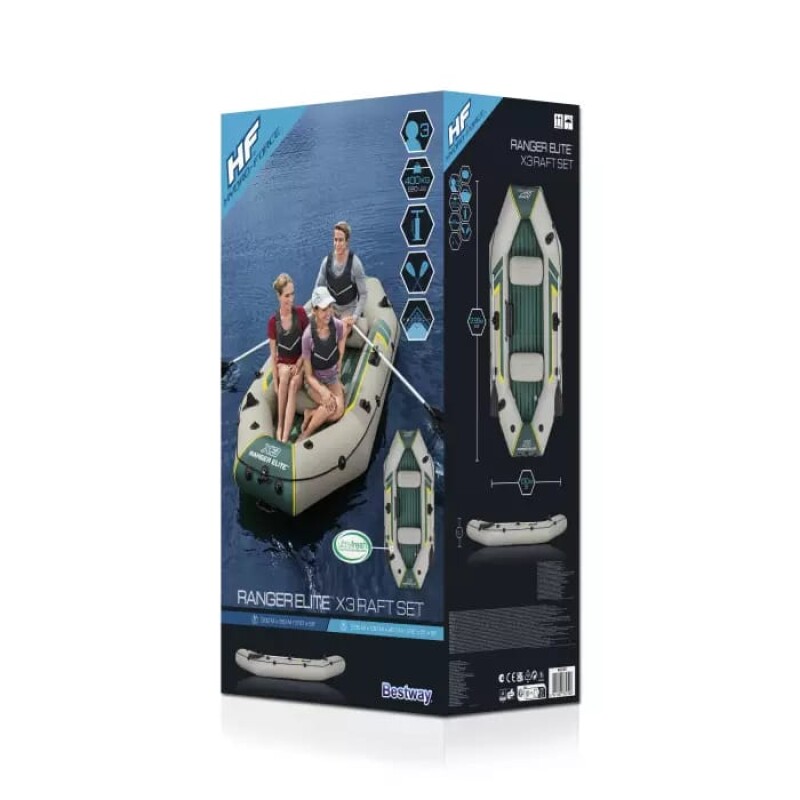 Pripučiami 3-lovų Bestway Ranger Elite X3 Raft, 295x130x46 cm, 65160