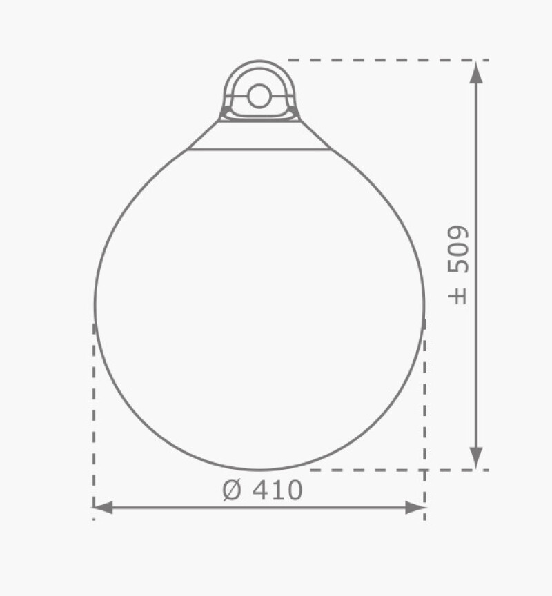 Inflatable Ball swing, Red, Ø 41 cm
