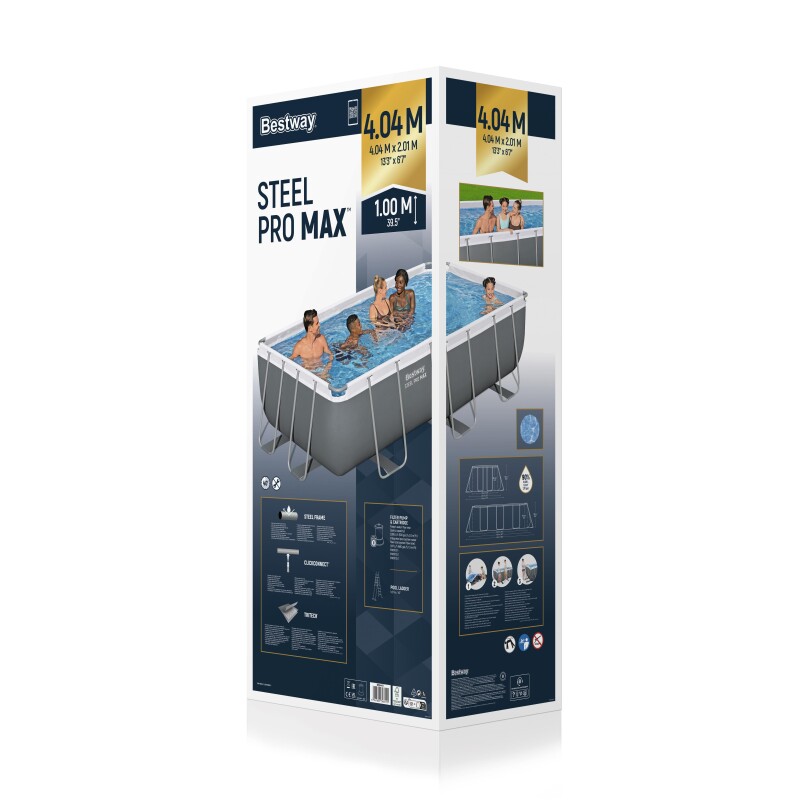 Baseinas Bestway 56441 Power Steel 404x201x100 cm