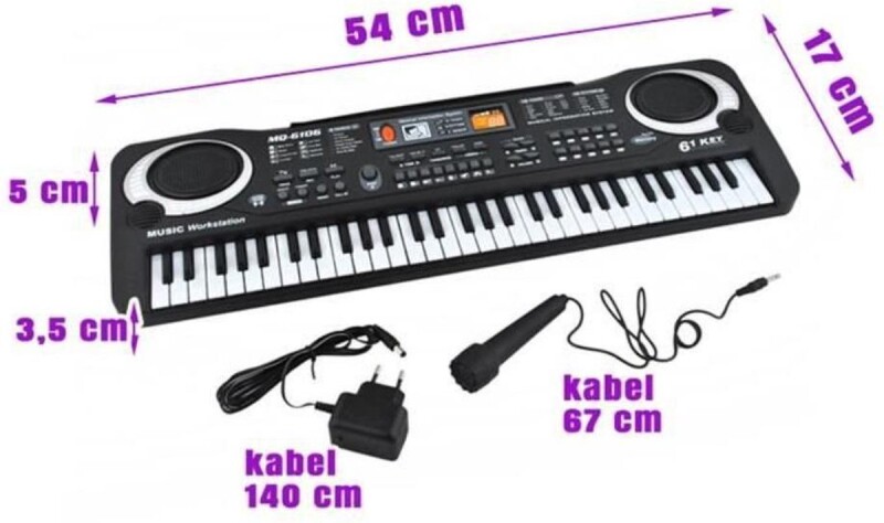Электронный орган 61 клавиша + микрофон