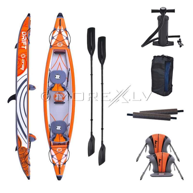 Dvivietis pripučiamas kajakas Zray Drift 426x81 cm 37641