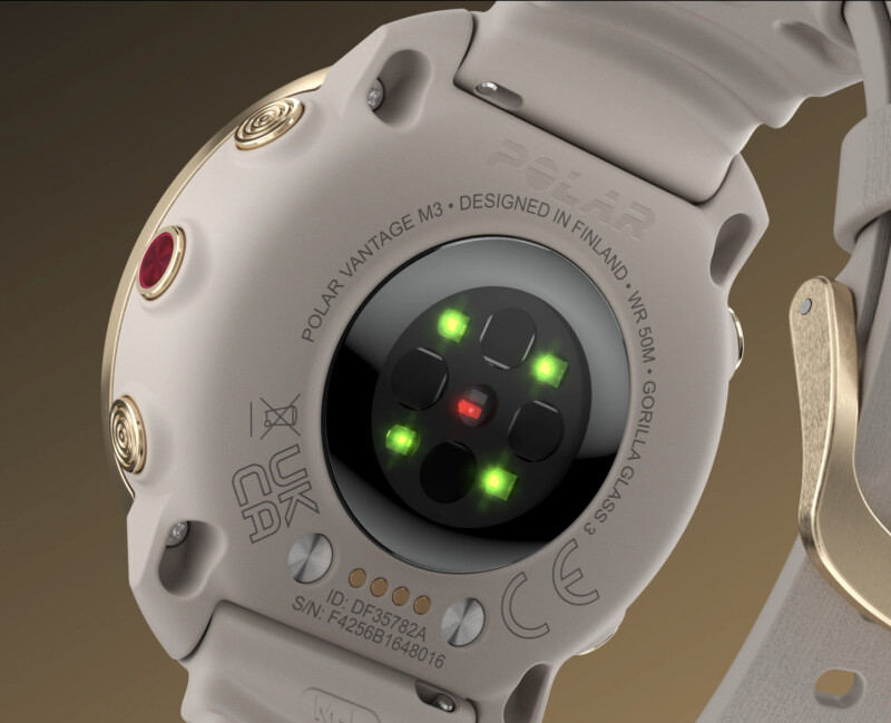 Sportinius laikrodžius POLAR VANTAGE M3 GREY-GOLD, S-L