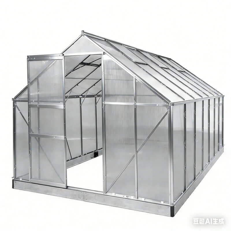 Polikarbonato šiltnamis 10.75m² (2.5x4.3m)