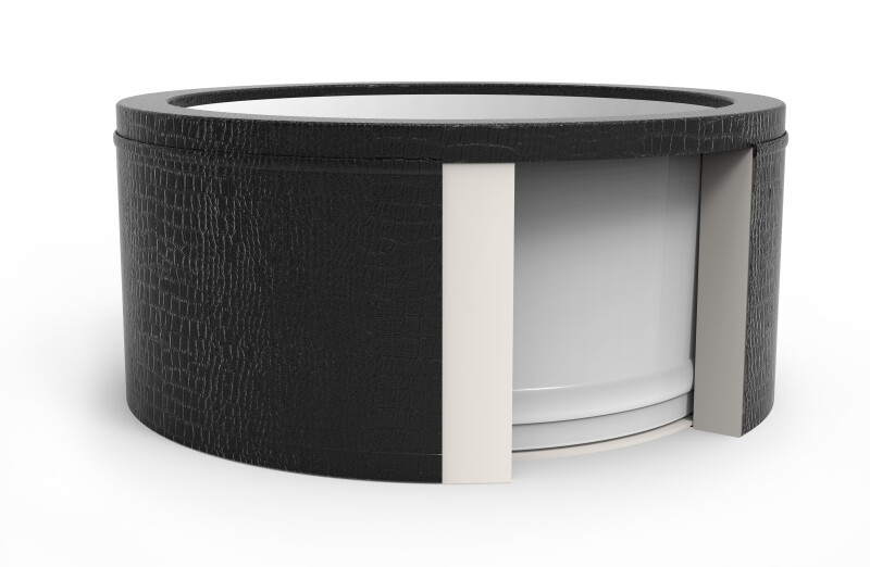 Karkasinis džakuzi Avenli Spa Osaka Black Leather, 4-6 asmenims