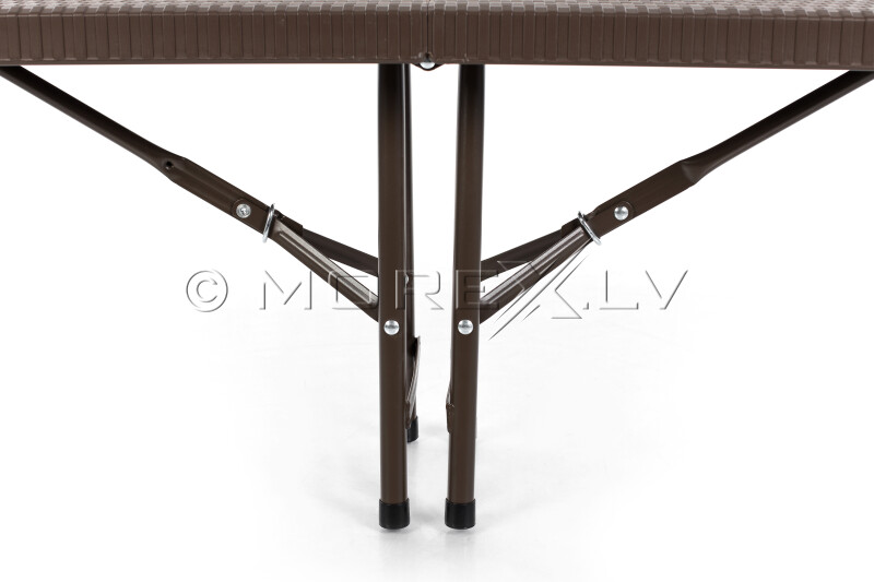Складная скамейка с дизайном ротанга 183x28 см