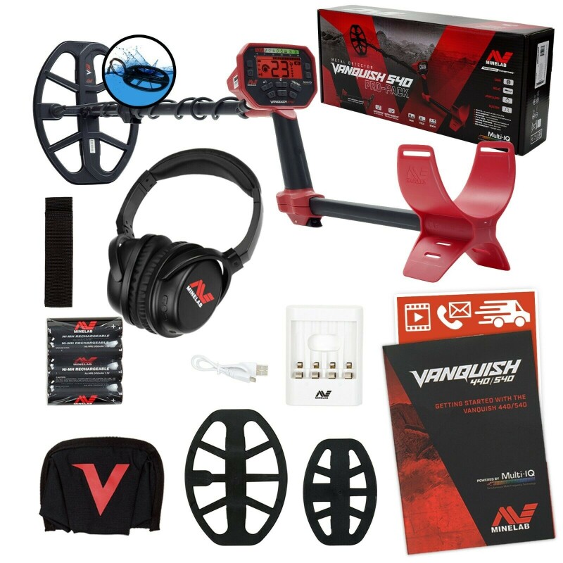 Metalo detektorius Minelab Vanquish 540 Pro-Pack + DOVANA KREPŠYS