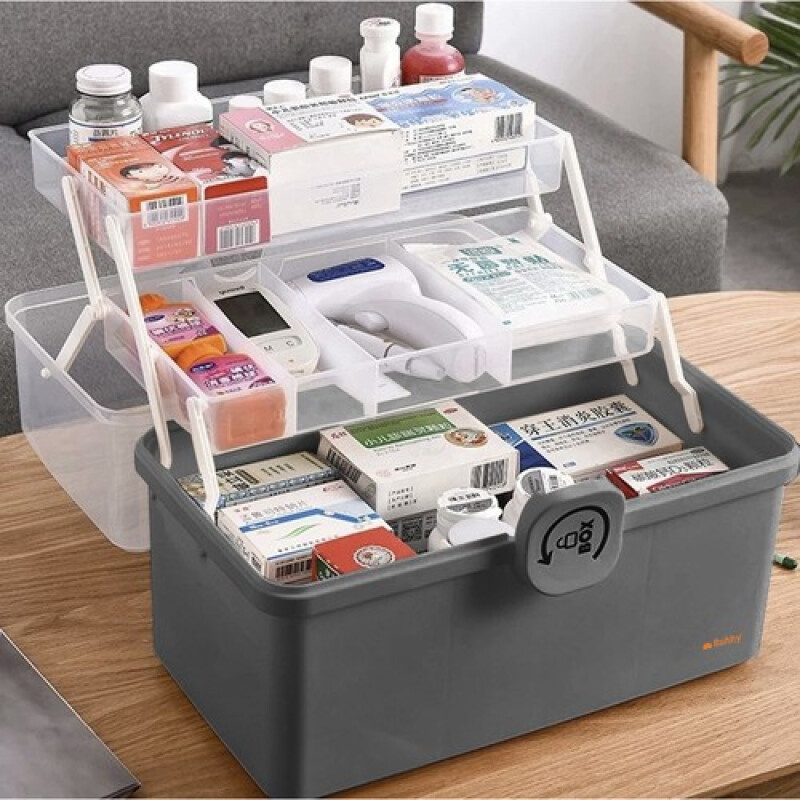 Portable medicine organizer