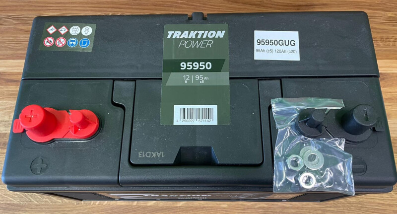 Power boat battery Intact Traktion-Power 120Ah (c20)