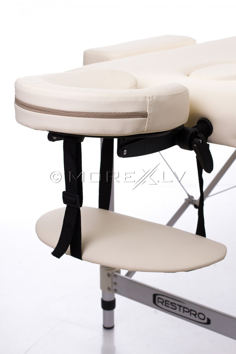 Masažo stalas + masažo pagalvėlės RESTPRO® ALU 3 Cream