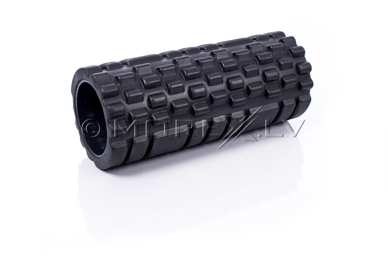 Massage Foam Roller Grid Roller 33x14cm, black