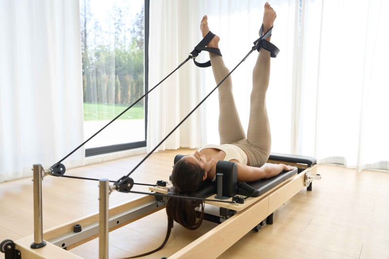 Sulankstomas medžio masyvo Pilates reformeris 60R