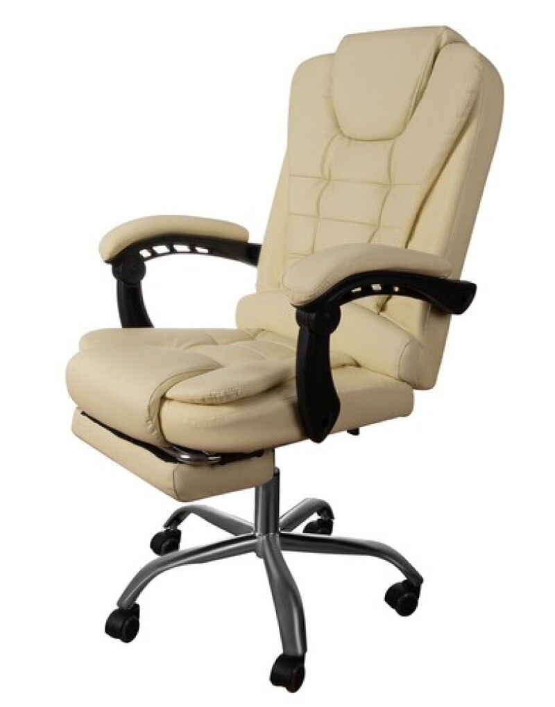 Office Chair with a footrest, beige (16225)