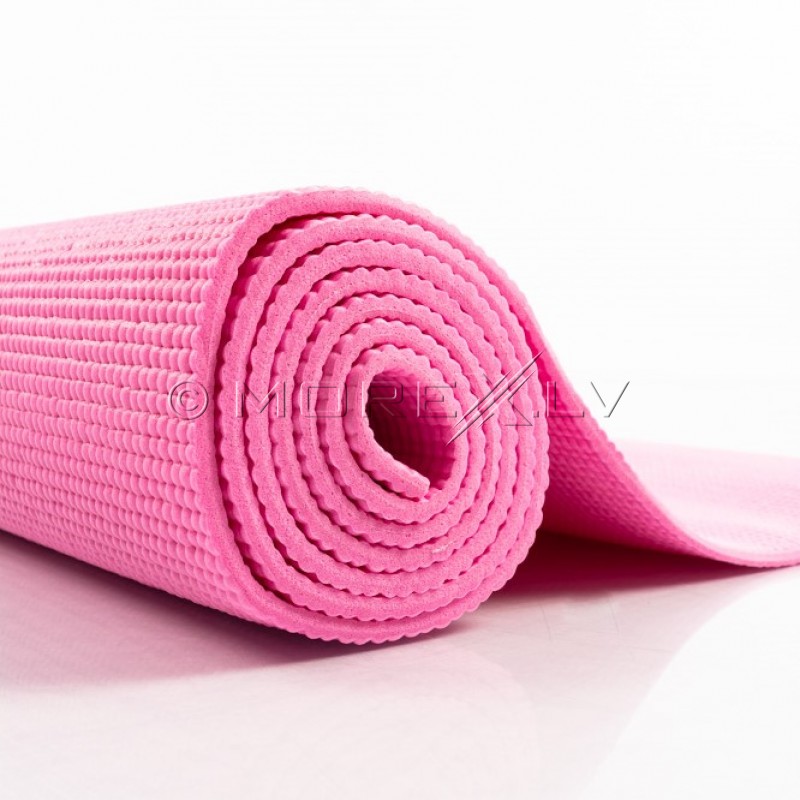 Joogatreening pilates fitness mat 173х61х0.5 cm roosa