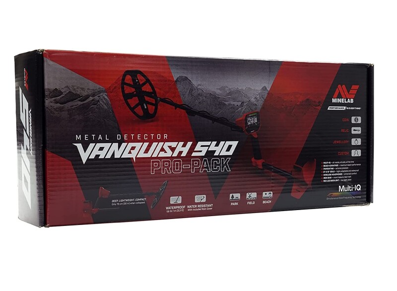 Metalo detektorius Minelab Vanquish 540 Pro-Pack + DOVANA KREPŠYS