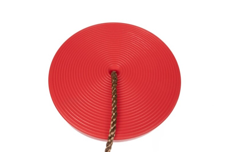 Plastic disc swing Bungee jump Ø28 cm, red