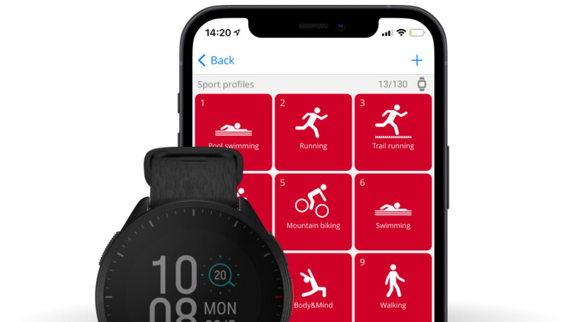 Sportinius laikrodžius POLAR PACER NIGHT BLACK, S-L